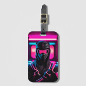 neon ninja bagagelabel (Voorkant (verticaal))