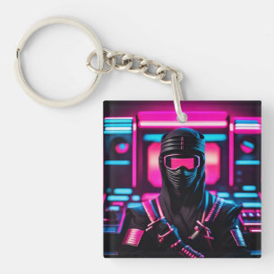 neon ninja sleutelhanger