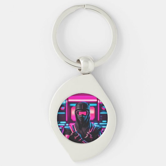 neon ninja sleutelhanger (Voorkant)
