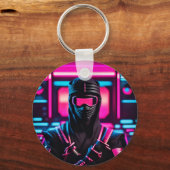 neon ninja sleutelhanger (Achterkant)