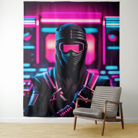 neon ninja wandkleed (In situ)