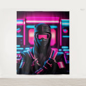 neon ninja wandkleed (Voorkant)