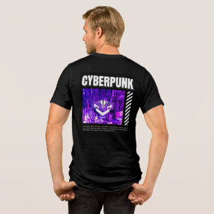 Neon Noir Cyberpunk Embleem Tri-Blend Shirt
