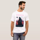 Neon Nomad – Cyber Desert Wanderer T-shirt (Voorkant volledig)