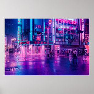 Neon Nostalgia Poster