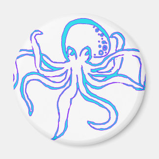 Neon Octopus Magneet