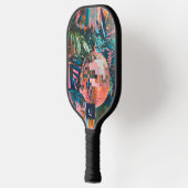 Neon Oerwoud Disco Ball | Funky retro monogram Pickleball Paddle (Links)