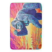 Neon Oerwoud Gorilla Urban Fantasy Badmat (Voorkant Verticaal)