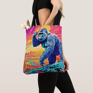 Neon Oerwoud Gorilla Urban Fantasy Draagtas