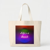 Neon of Colours Life's a Beach Grote Tote Bag (Voorkant)
