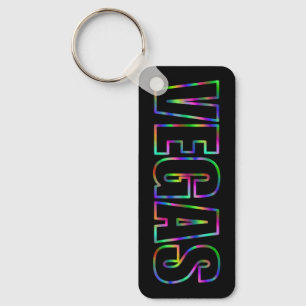 NEON OMBRE COLORS VEGAS OUTLINE SLEUTELHANGER