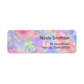 neon opal achtergrondlabels etiket (Voorkant)
