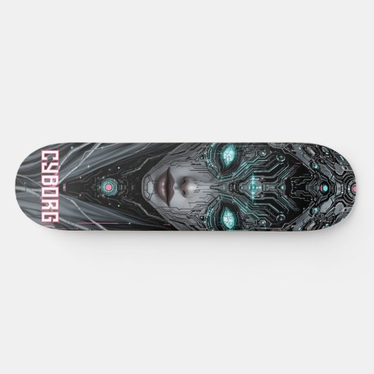 Neon Oracle Cyborg Skateboard (Horizontaal)