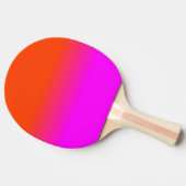 Neon Orange and Hot Pink Ombre Shade Color Fade Tafeltennisbatje (Zijkant)