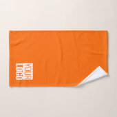  néon orange- votre logo ensemble de serviettes de (Serviette à main)