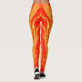 Neon Oranje Leggings in kleur (Achterkant)