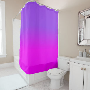 Neon Paars en Hot Pink Ombre Shade Kleur Vervagen Douchegordijn