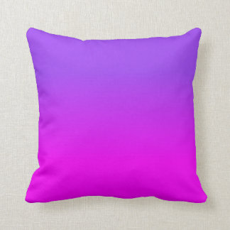 Neon Paars en Hot Pink Ombre Shade Kleur Vervagen Kussen