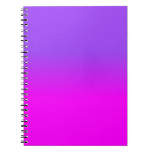 Neon Paars en Hot Pink Ombre Shade Kleur Vervagen Notitieboek
