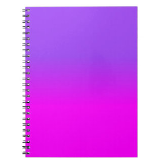 Neon Paars en Hot Pink Ombre Shade Kleur Vervagen Notitieboek