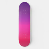 Neon Paars en roze ombre abstract design Skateboard (Voorkant)