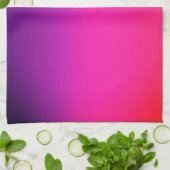 Neon Paars en roze ombre abstract design Theedoek (Gevouwen)