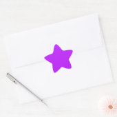 Neon Paars Ster Sticker (Envelop)
