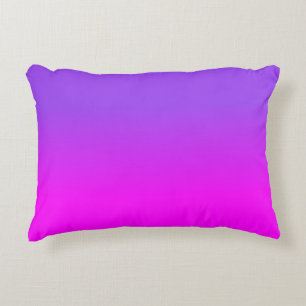 Neon Paarse en Hot Pink Ombre schaduw kleur vervag Accent Kussen