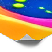 Neon Paint Drip Art Poster (Hoek)