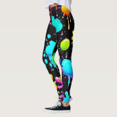 Neon Paint Drips Design Leggings (Links)