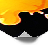 Neon Paint Drips Design Poster (Hoek)