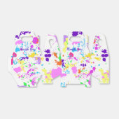 Neon Paint, lieve zestien, vleermuis Mitzvah, dank Bedankdoosjes (Uitgevouwen)