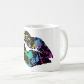 Neon Paint Lips Coffee Mok (Voorkant rechts)