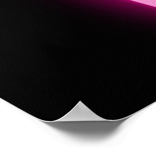 Neon Palm Tree Green & Roze Open Sign Poster (Hoek)