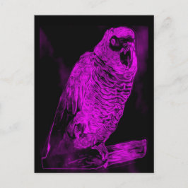 Neon Parrot Briefkaart