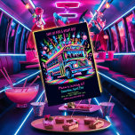 Neon Party Bus 21st Birthday Invitation<br><div class="desc">Préparez-vous à illuminer la nuit et fêtez avec style notre Neon Party Bus 21st Birthday Invitation! Cette invitation électrisante est parfaite pour ceux qui souhaitent faire de leur 21e anniversaire un événement inoubliable et inoubliable. Le design comprend un bus néon dynamique et attrayant sur un fond de néons lumineux, donnant...</div>