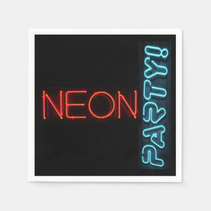 Neon Party Cocktail Napkin Servetten