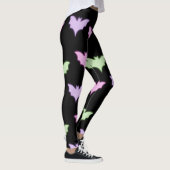 Neon Pastel Bat Motif sans couture - Leggings goth (Droite)