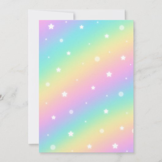 Neon Pastel Capybara verjaardagsfeestje uitnodigin Kaart (Achterkant)