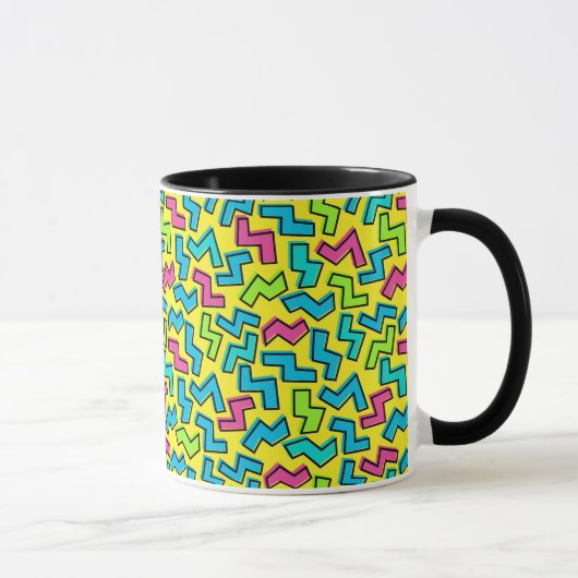 Neon Pattern van 80/90 Mok (Rechts)