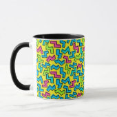 Neon Pattern van 80/90 Mok (Links)