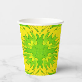 Neon Pause Dienstag Edition – Pappbecher grün gelb Papieren Bekers