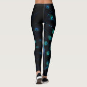 Neon Peacock Élégance Leggings (Dos)