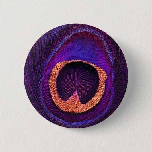 Neon Peacock Ronde Button 5,7 Cm (Voorkant)