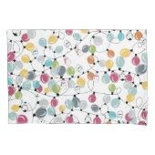 Neon Penguin-kerstballonnen Kussensloop (Voorkant)