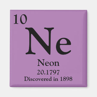 Neon periodiek systeem magneet