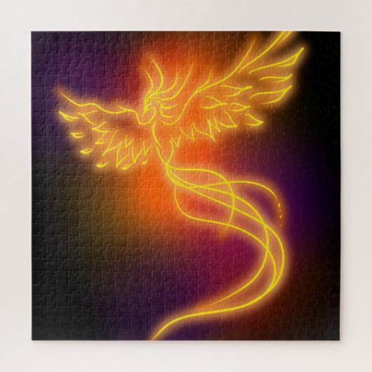 Neon Phoenix Legpuzzel (Verticaal)