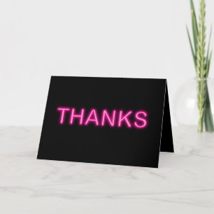 Neon Pink Bedankt Opmerking