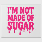 Neon Pink Bold Quote Wrapping Paper –  Cadeaupapier (Vlak)
