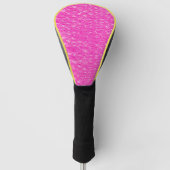 Neon Pink Champagne Pop Bubble Wrap Golfheadcover (Voorkant)